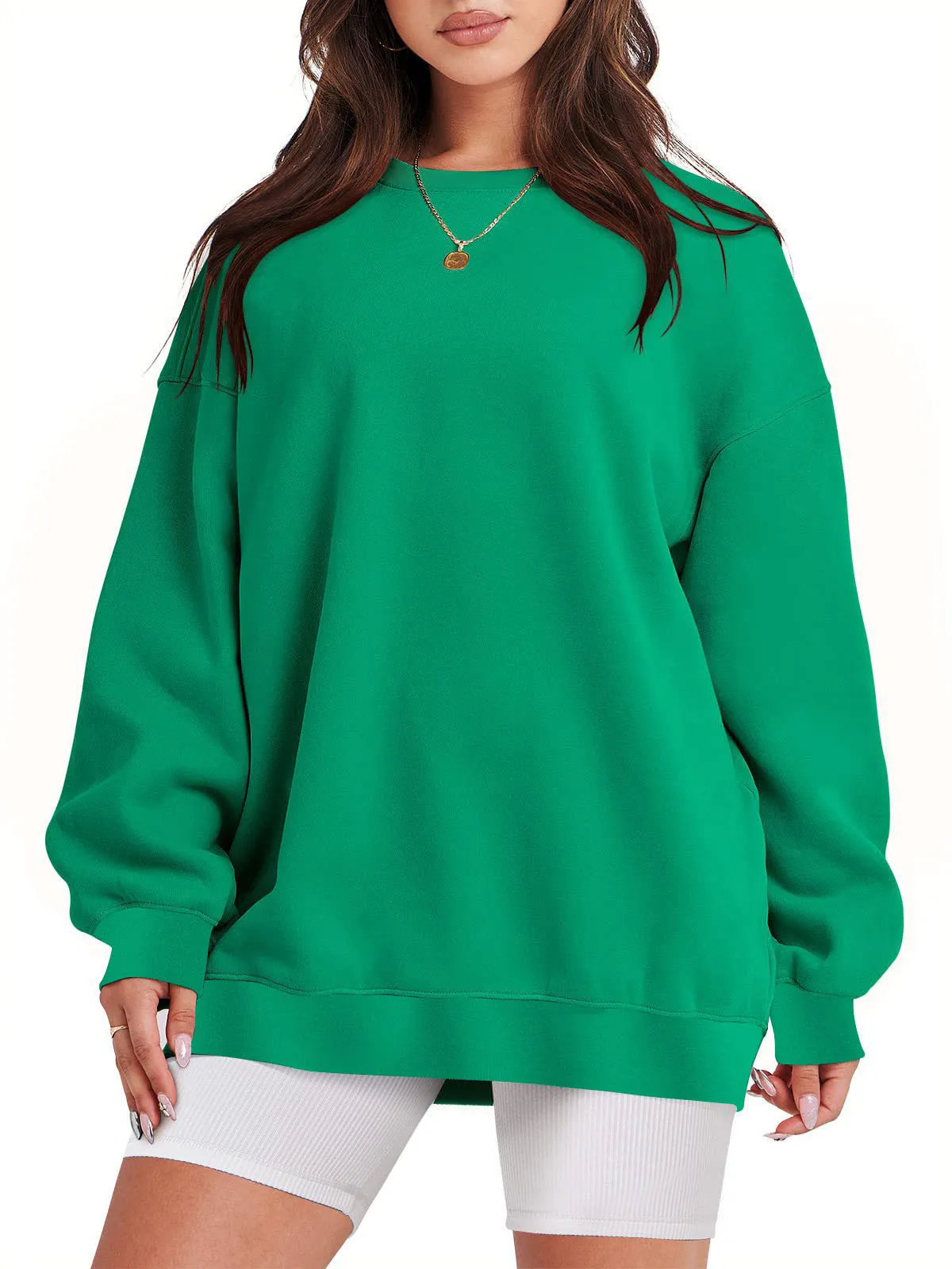 Cross Border Europese En Amerikaanse Dames Oversized Loszittend Sweatshirt, Lange Mouwen Ronde Hals Trui