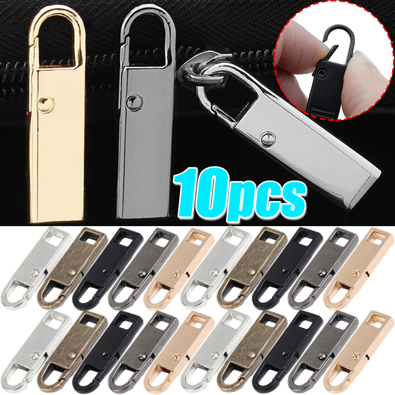 2025 универсальная металлическая молния для ремонта, быстрая мгновенная съемная головка молнии, сменная застежка-молния для курток, сумок, пальто, бесплатное шитье