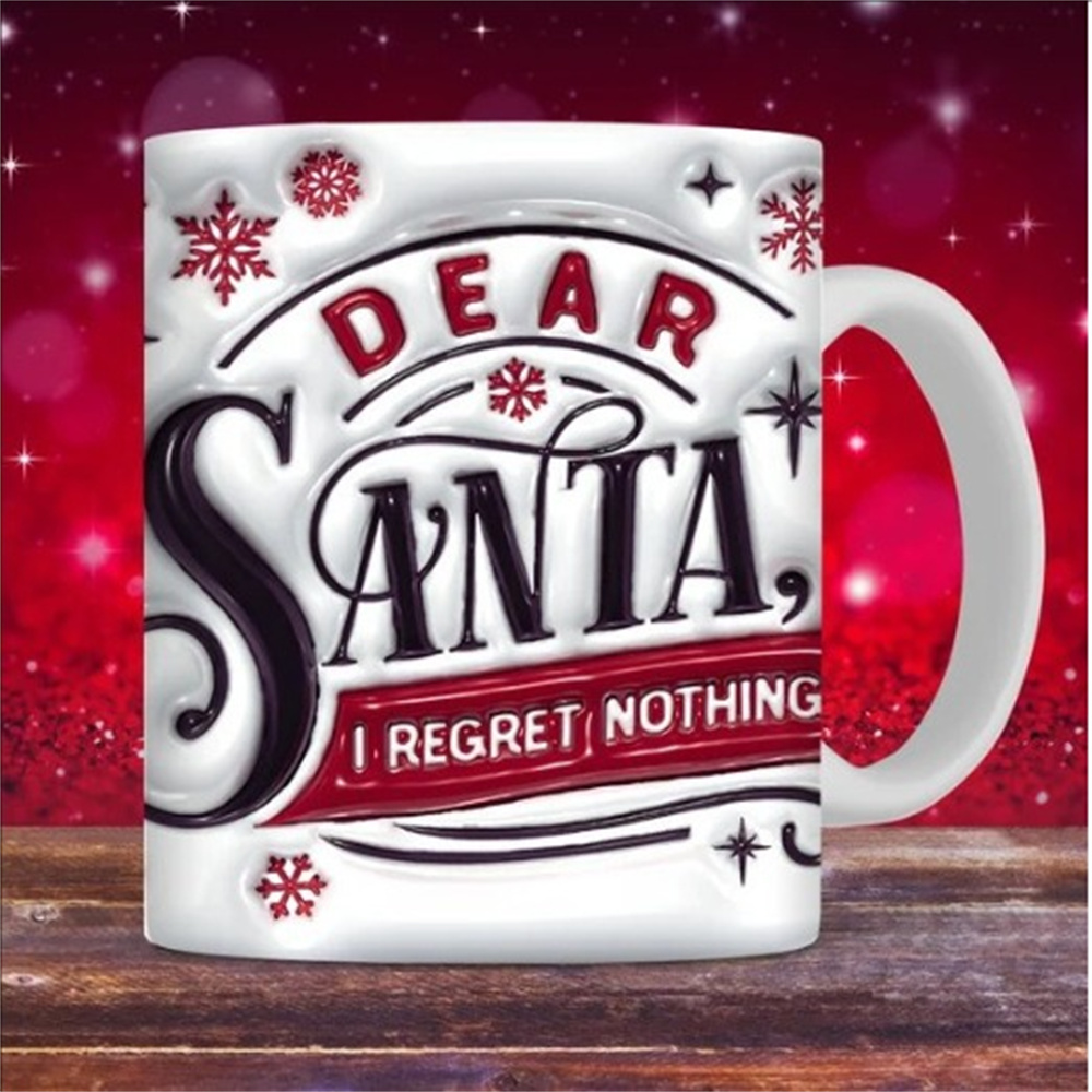 3D Christmas Ceramic Coffee Mark Cup Xmas Gift Tea Water Cup Hot New Cocoa