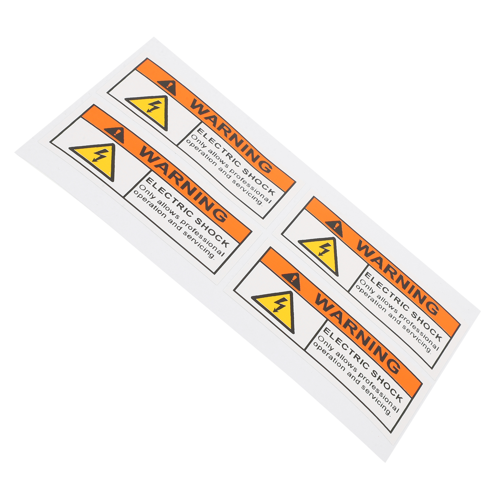4 Pcs Electric Shock Stickers High Voltage Warning Labels Safety Decals Caution Stickers Traffic Signal Roadway Protection