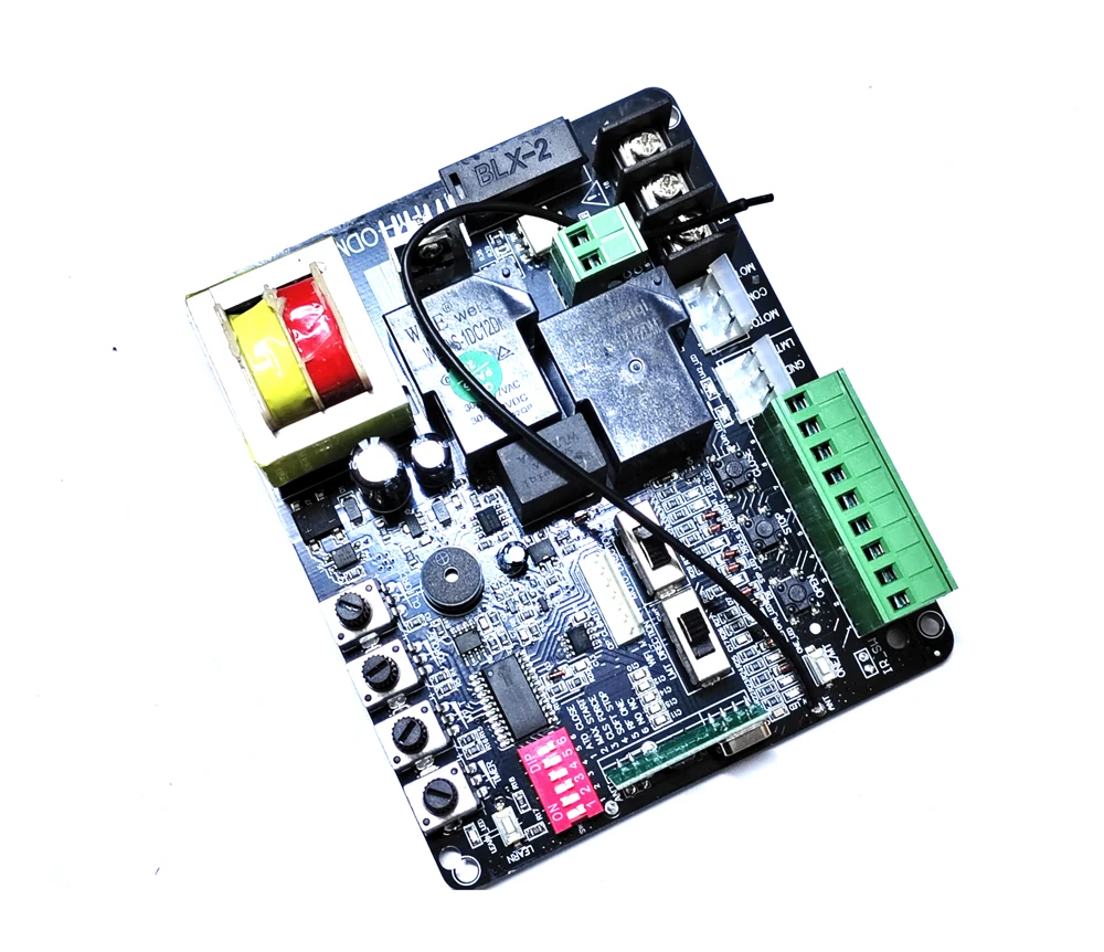Abridor de portão deslizante, partida suave, 220v, nc, sem interruptor de limite, placa de motor, placa de circuito pcb, cartão controlador