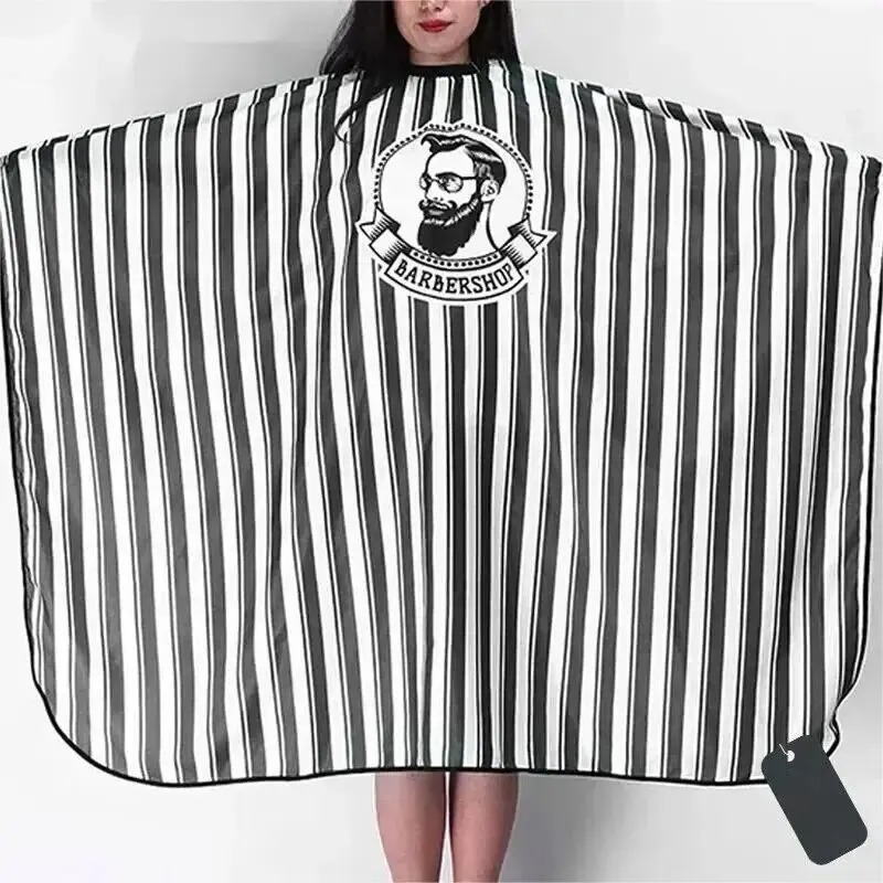 Hairdressing Bibs Retro Stripes Non-Stick ผ้ากันเปื้อนอบผมสบายและ Breathable Hairdressing อุปกรณ์ Hairdressing Bibs