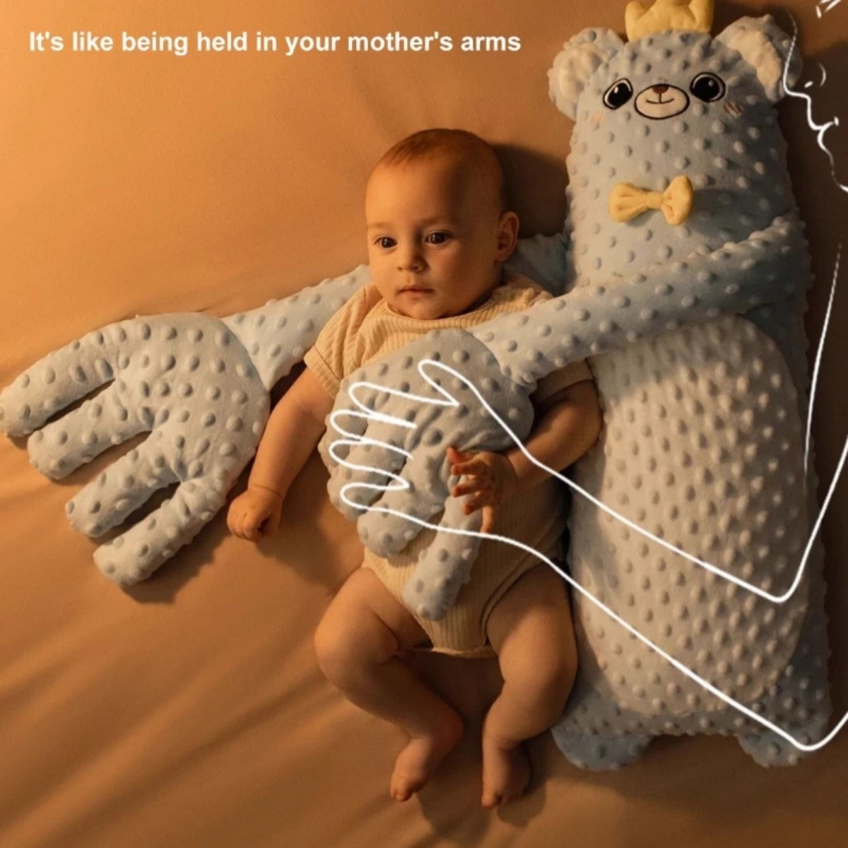 Oreiller électrique pour bébé, compagnon de sommeil, humeur apaisante, paume, télécommande, oreiller d'allaitement pour nouveau-né