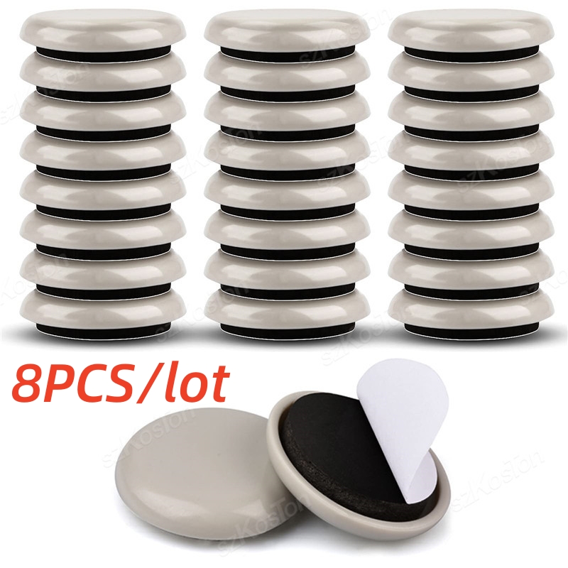 8 teile/los Runde Möbel Gleiter Selbstklebende Teflon Sliders Gleitblock Tisch Stuhl Bein Matte Boden Schutz Mover Pads ﻿