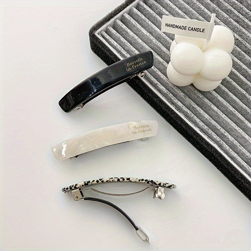 Grampo de cabelo de acetato elegante grampo de cabelo colorido geométrico presilhas grampo de cabelo feminino acessórios para cabelo