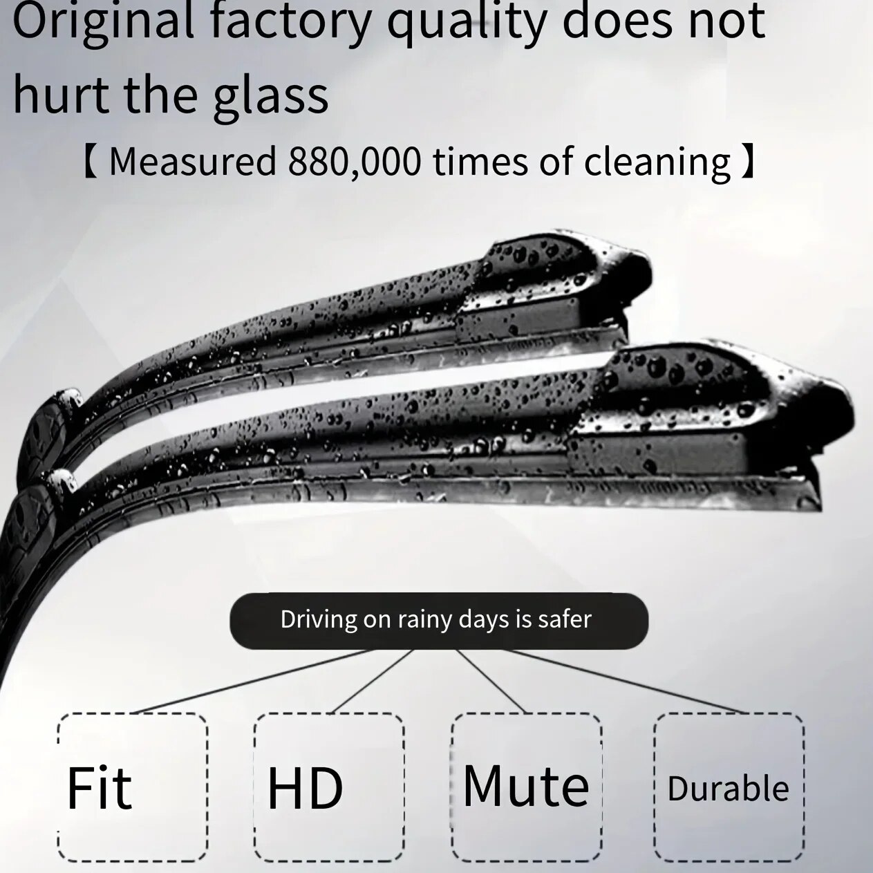 Car Wiper Blades Universal U-type Soft Rubber Boneless Wiper Durable Reduce Noise Automotive Wiper 14"17" 18" 19" 20" 21" 22"