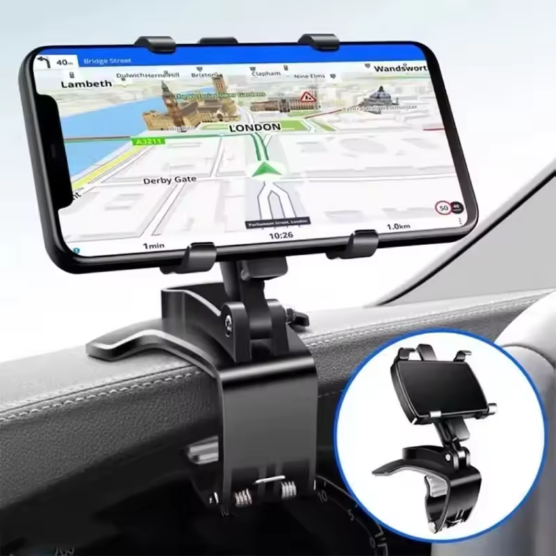 Car Support Universal Car Phone Holder Multi-Functional Dashboard For iPhone Samsung GPS Bracket 180 Degree Rotation Accessorie