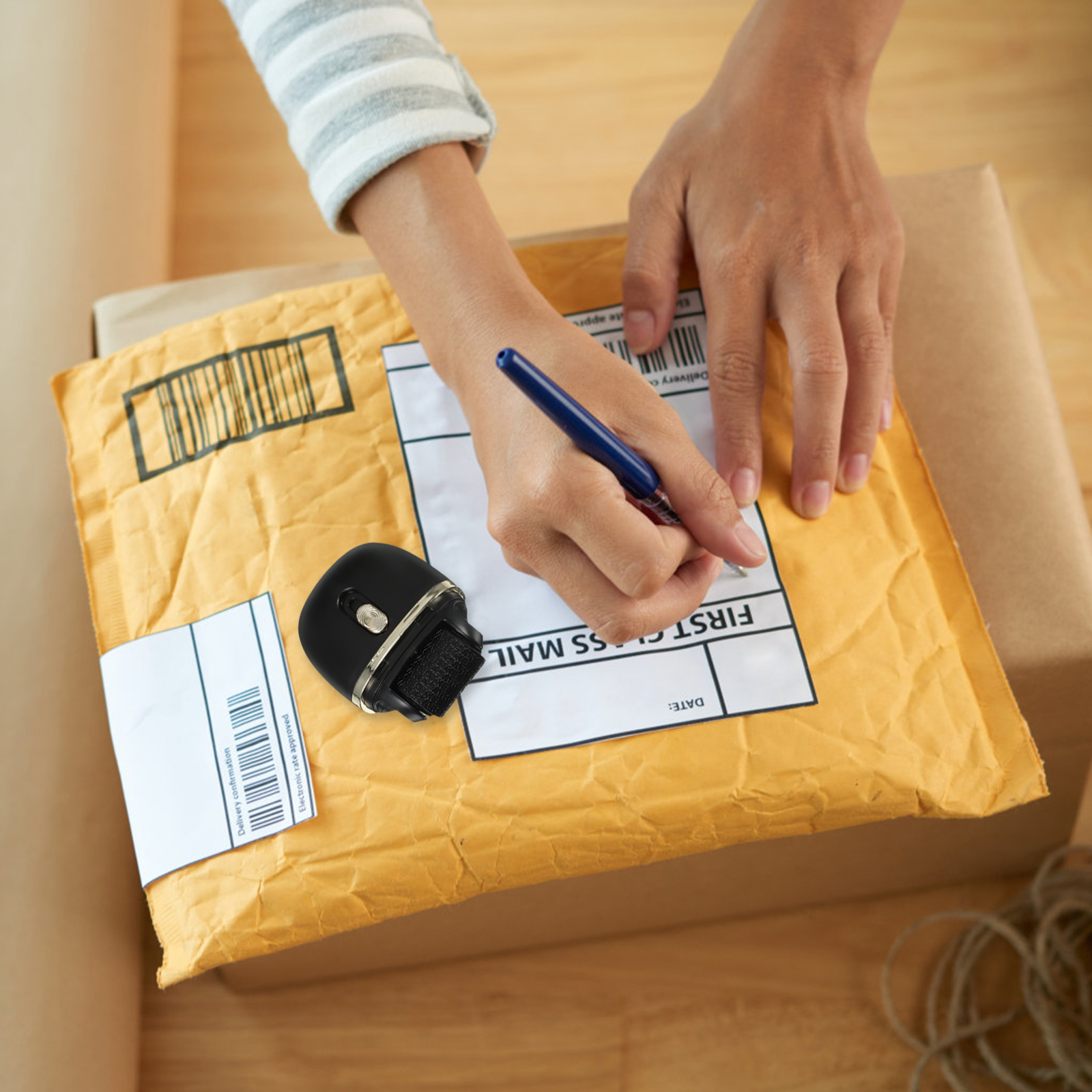 Stamp Roller Privacy Ink Walker Mail ที่อยู่ Blackout Confidential Blocker Marble Small Identity Protection Stamps