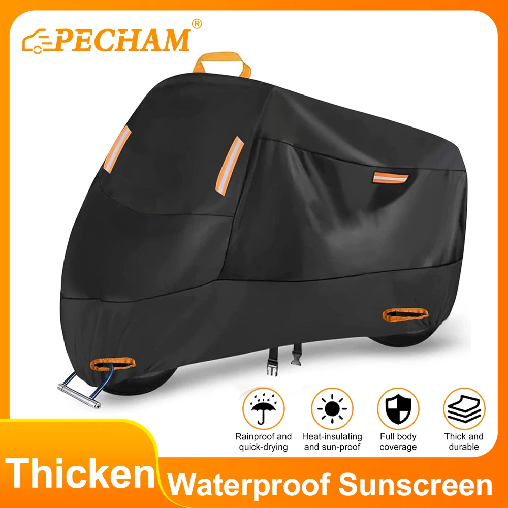 Nueva funda para motocicleta XL-XXXXL, cubierta para lluvia para Moto, impermeable, a prueba de polvo, cubierta protectora UV, abrigo para Moto, bicicletas, cubierta para Scooter