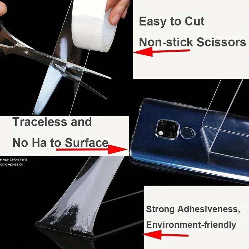 Cinta adhesiva de doble cara Ultra fuerte para electrodomésticos, pegatinas de pared impermeables, cintas resistentes para mejorar el hogar