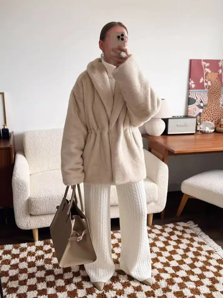 faux fur coat women