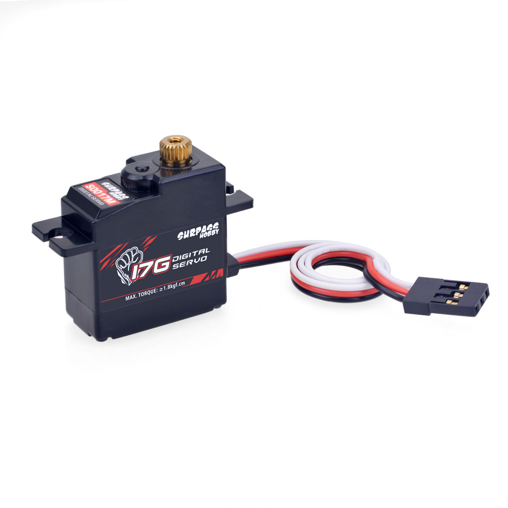 SURPASS HOBBY 17g RC รถ Mini Servo พลาสติกเกียร์โลหะ 4.8 V ~ 6 V DC มอเตอร์สําหรับเครื่องบินหุ่นยนต์เรือของเล่น Wltoys Part