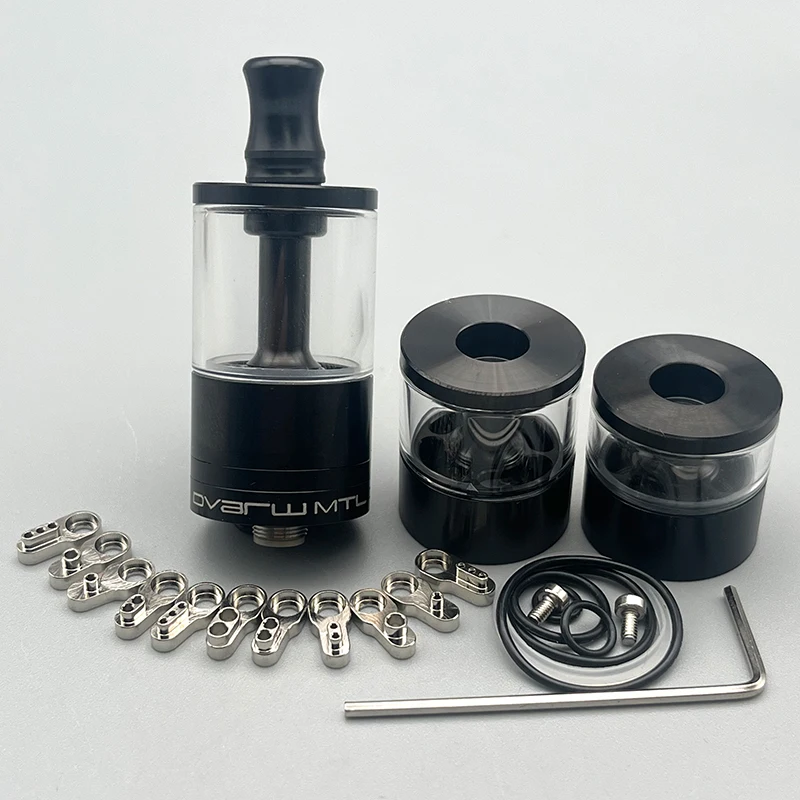 DSX Dvarw MTL CL rta 22mm 316ss entrada de flujo de aire tanque reconstruible de bobina única ajustable con 11 Uds inserto AFC VS Dvarw MTL FL