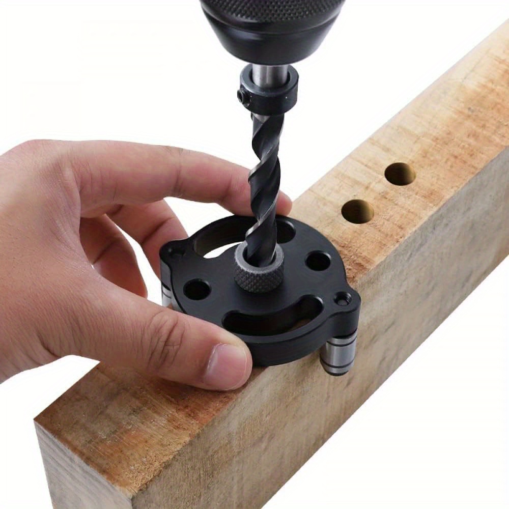Woodworking Hole Puncher Drill Guide Locator, Handheld Drill Guide for Straight Holes - Wood Panel Hole Puncher Locator