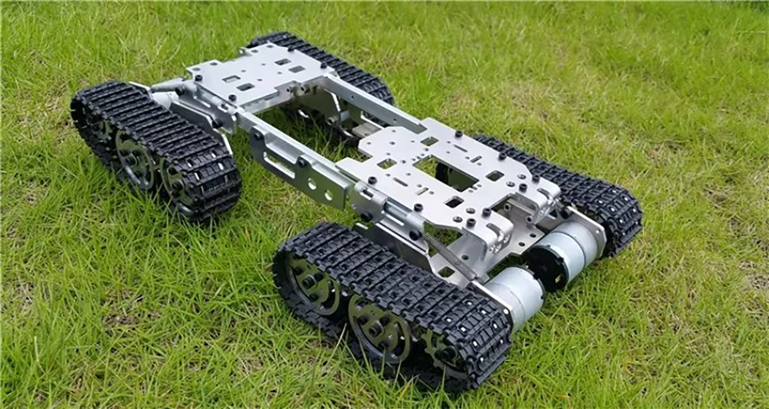 Robot Tank Auto Chassis Schokabsorptie Caterpillar Crawler Auto met DC Motor Overwinnen Obstakels Drift Auto DIY STEM Speelgoed Onderdelen
