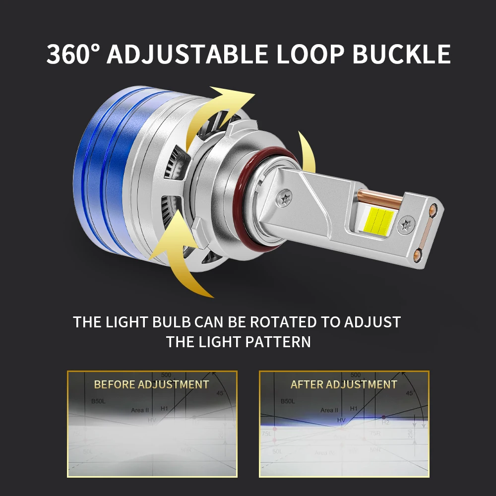 H7 h4 h11 led farol de alta potência 8580 csp canbus h1 h8 h9 9005 hb3 9006 hb4 turbo lâmpada carro led farol luz nevoeiro 6000k