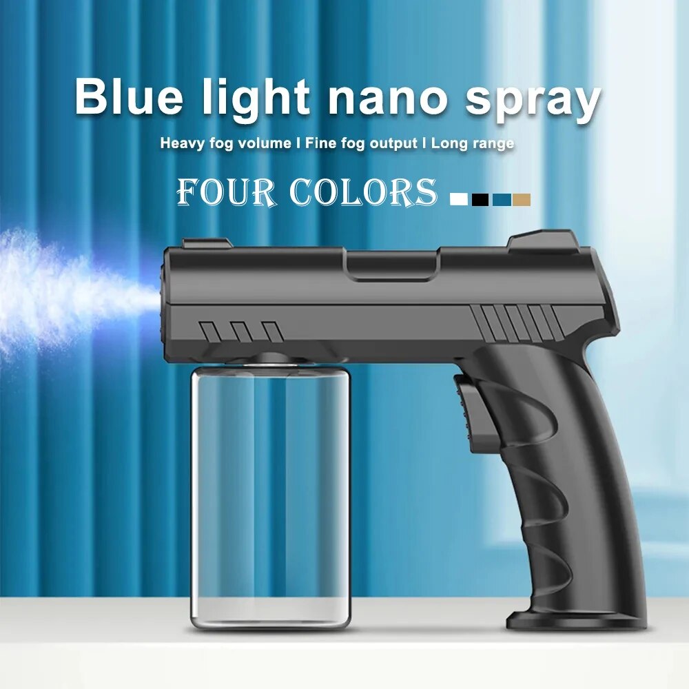 NOWY styl 280 ml butelka z rozpylaczem fryzjerskim bezprzewodowy elektryczny USB Nano niebieskie światło pistolet natryskowy parowy dom ogrodowy