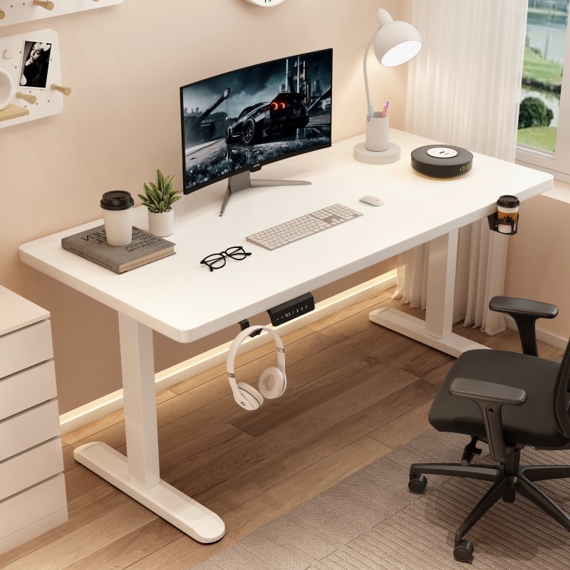Escritorio de altura ajustable, escritorio de ordenador de pie con doble Motor, mesa de elevación eléctrica inteligente, escritorio de pie, escritorio para sentarse, oficina en casa
