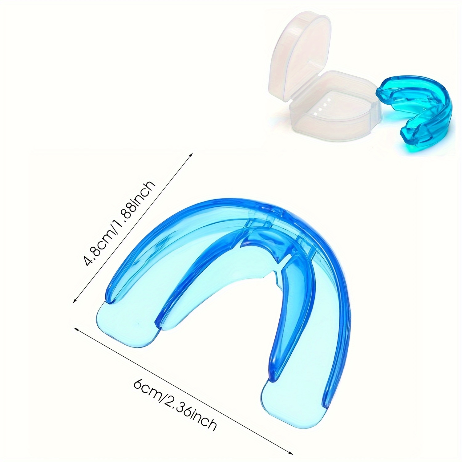 1 Uds. Aparatos a cuadros reutilizables: plaidnature, usados para todo tipo de dientes, se pueden utilizar durante el deporte y el sueño para proteger los dientes.