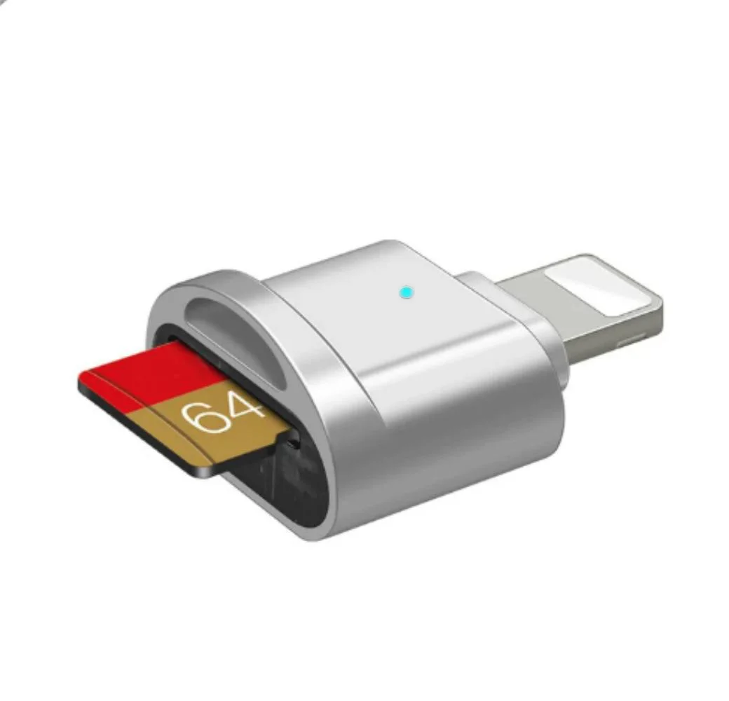 2pcsLightning MINI SD TF CardApple CardReaderSuitable For Phone iPadConnectionExternalExpansionMemoryCard OTG StorageCardAdapter