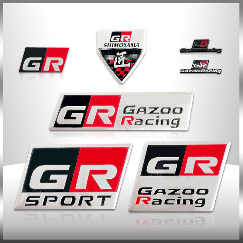 3D алюминиевый Стайлинг автомобиля GR Sport/GR Gazoo Racing эмблема авто наклейка на багажник для C-HR RAV4 YARiS Prius Harrier Corolla