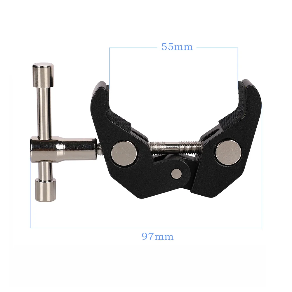 Multi Functional Crab Clamp Clip Anti Slip Adjustable Photography Equipment Accessories for Monitor LED Light Camera Bracket