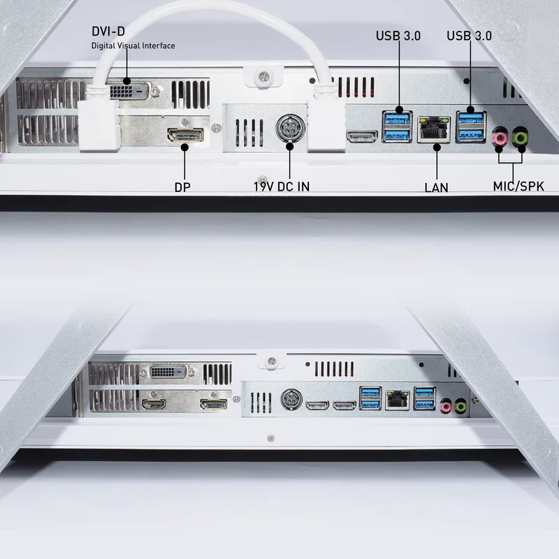 Smallpc-画面付きのミニカスタムPCキーボード,オールインワンコンピューター,gtx 1650, i3, i5, i7, 23.8インチ,27.2インチ