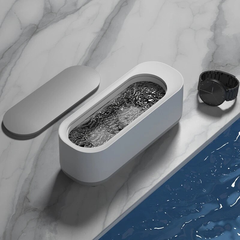 เครื่องล้างทำความสะอาดการสั่นสะเทือนแบบอัลตราซาวด์เครื่องซักผ้าขนาดเล็กสร้อยคอ kuas Rias แบบน้ำยาล้างแว่นตานาฬิกาแฟชั่น