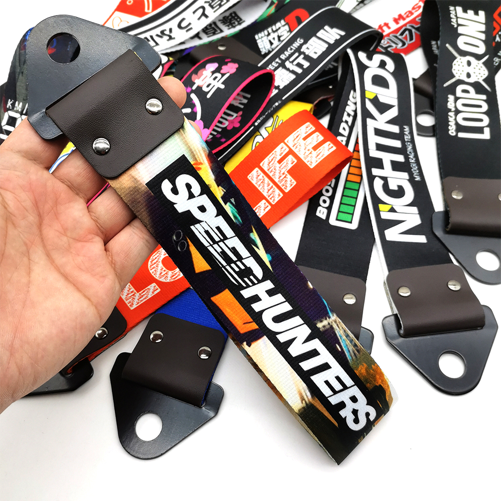 JDM レーシングカルチャー車のペンダント牽引ストラップベルト牽引ロープリボントレーラーロープバンパー牽引ストラップ NOS HKS 頭文字 D アクセサリー