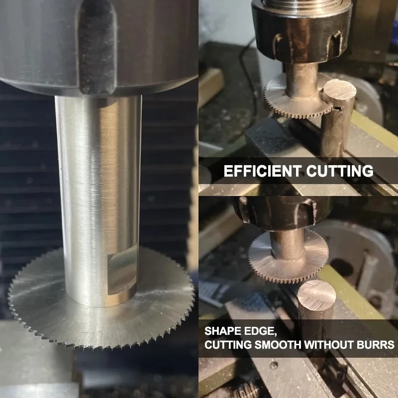 Lame de scie à refendre et à rainurer 40/60/63mm, disque de coupe circulaire en acier HSS pour Machine à refendre CNC, outil de coupe en métal, acier et PVC