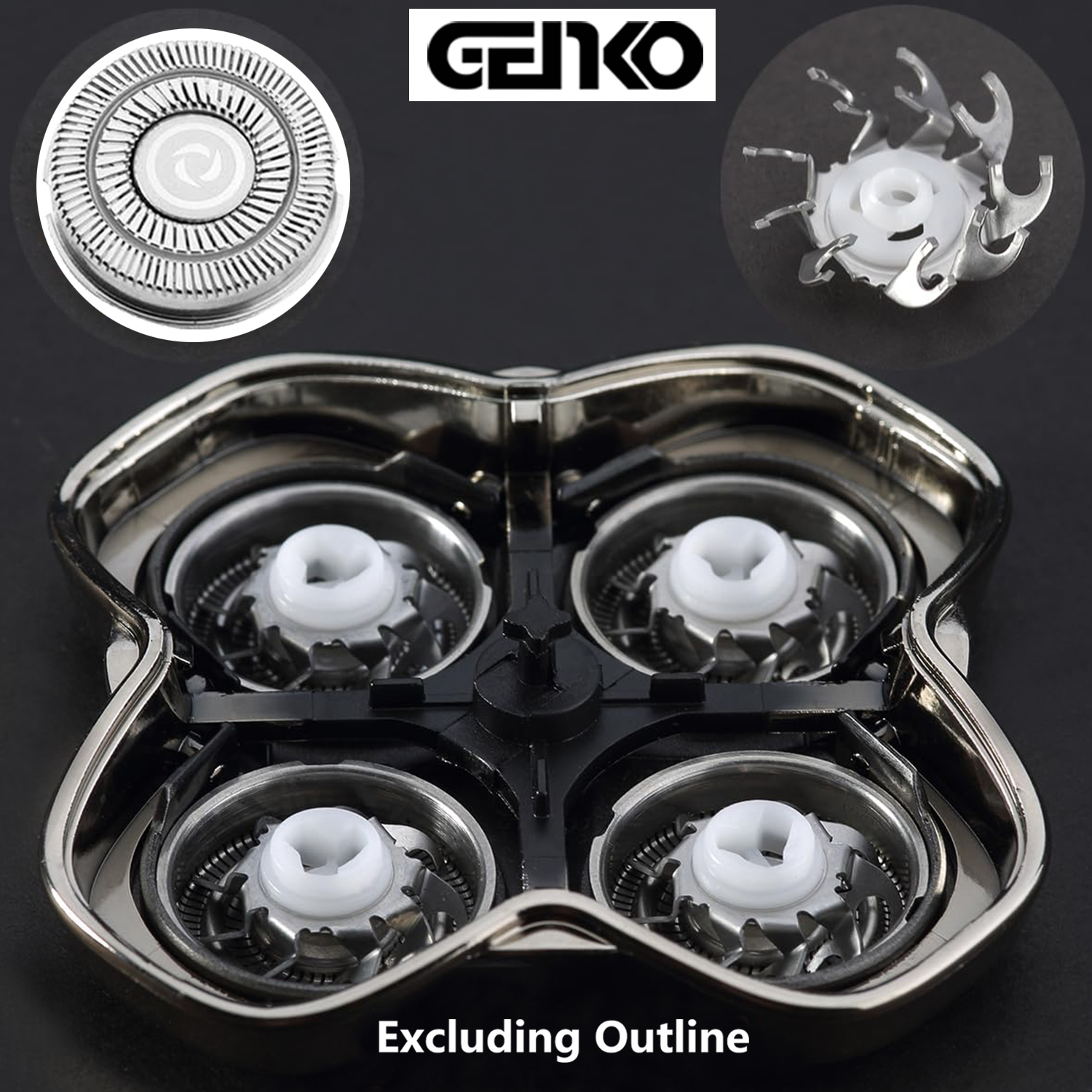 Shaver Replacement Heads Blades for Skull Shaver Pitbull Gold PRO Brush Pitbull Shaver Replacement Blade Skull Shaver Blades