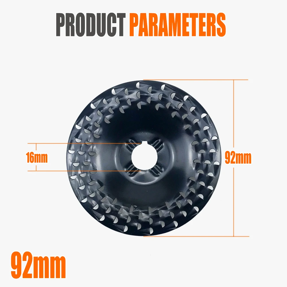 Rueda de amoladora de madera, discos rotativos de lijado para amoladora angular, herramientas rotativas abrasivas de corte suave para carpintería, 92mm/125mm