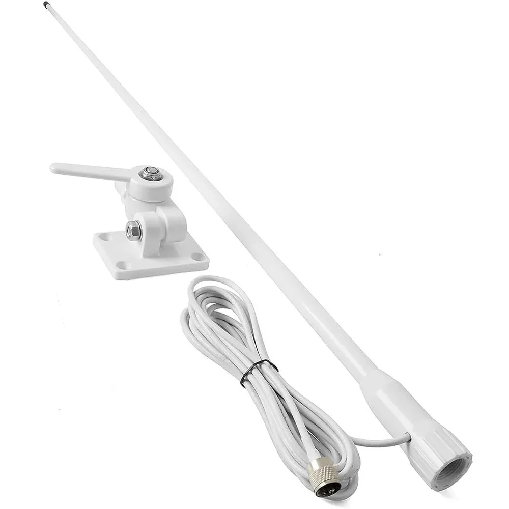 Hochleistungs-VHF-Marineantenne mit 156–163 MHz, 156-MHz-Glasfaser-PL259-Peitschenantenne für hervorragende Konnektivität!