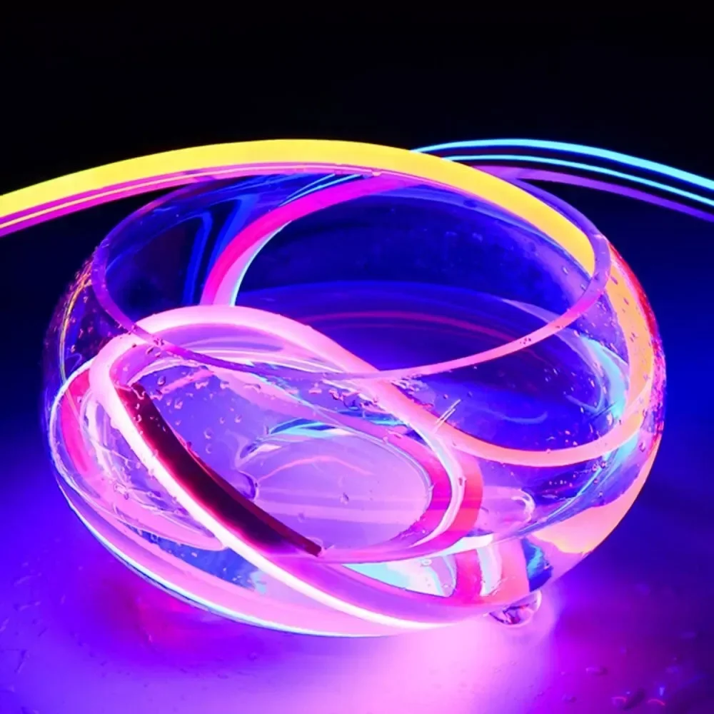 Striscia LED al neon RGB 24 tasti telecomando sincronizzazione musicale alimentazione decorazione impermeabile telecomando nastro flessibile per illuminazione domestica