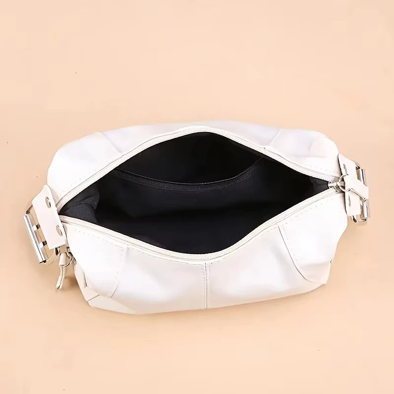 Unterarmtasche Damentasche Cool Drag Style Single Shoulder Unterarm Stick Bag Nischendesign Leder Reißverschluss Single Shoulder Handtasche