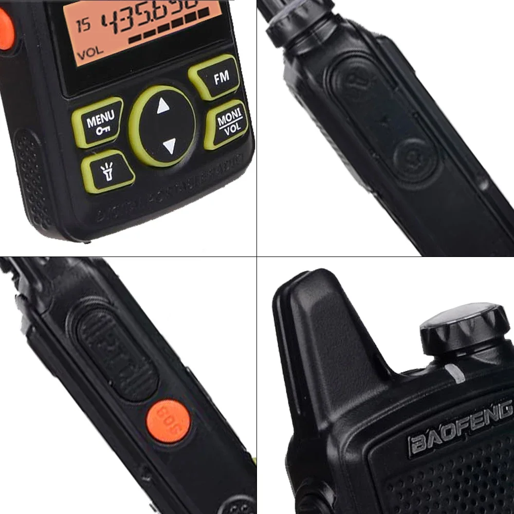 Baofeng BF-T1 Mini Walkie Talkie UHF แบบใช้มือถือวิทยุ Bft1วิทยุแบบพกพา FM Transceiver เด็ก5Km CB วิทยุ Intercom