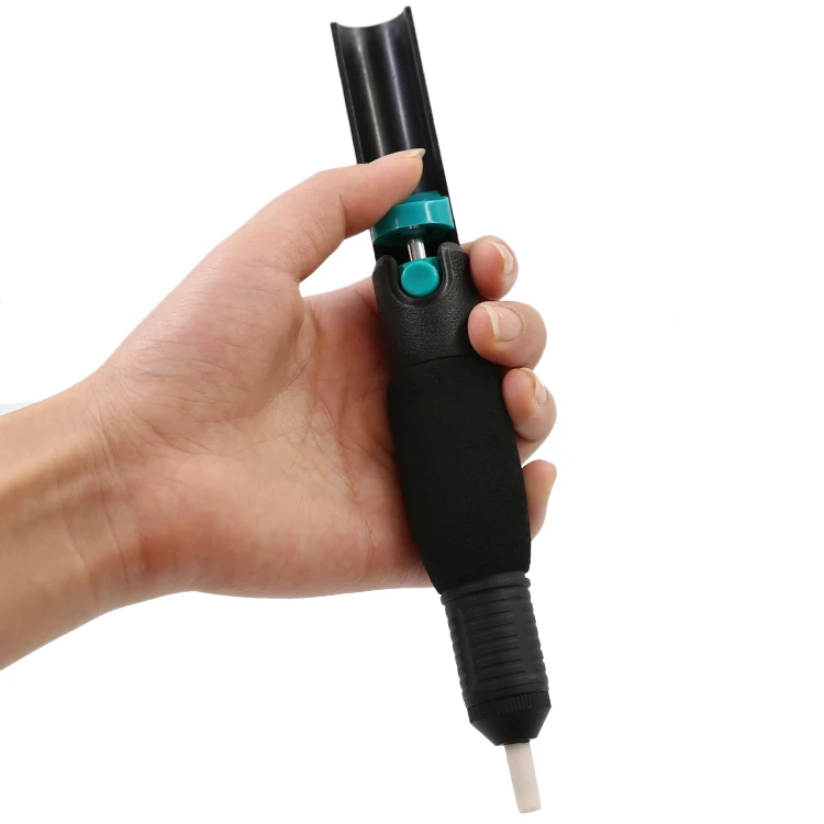 CJ-366D Powerful Dual-Ring Non-Slip Handle Solder Sucker Solder Pump Manual Soldering Tool for PCB
