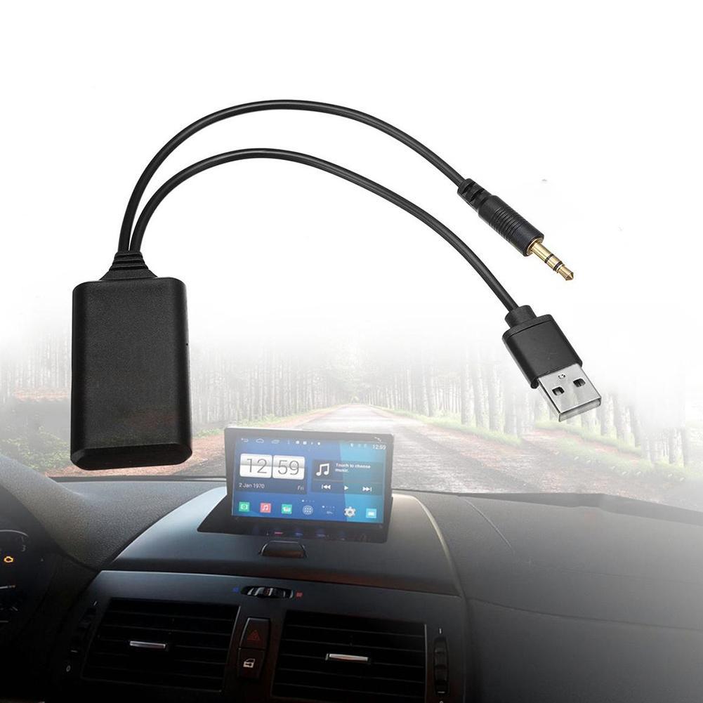 Adaptador de Cable de Audio AUX Bluetooth para coche, adaptador de cargador para conectar encendedor de cigarrillos para BMW E90, E91, E92, accesorios para coche