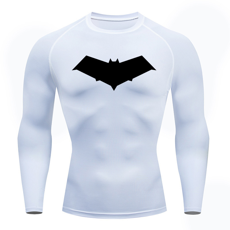 メンズ通気性コンプレッションシャツ,黒のランニングTシャツ,ジムスポーツトップ,速乾性,フィットネス,ボディービル服
