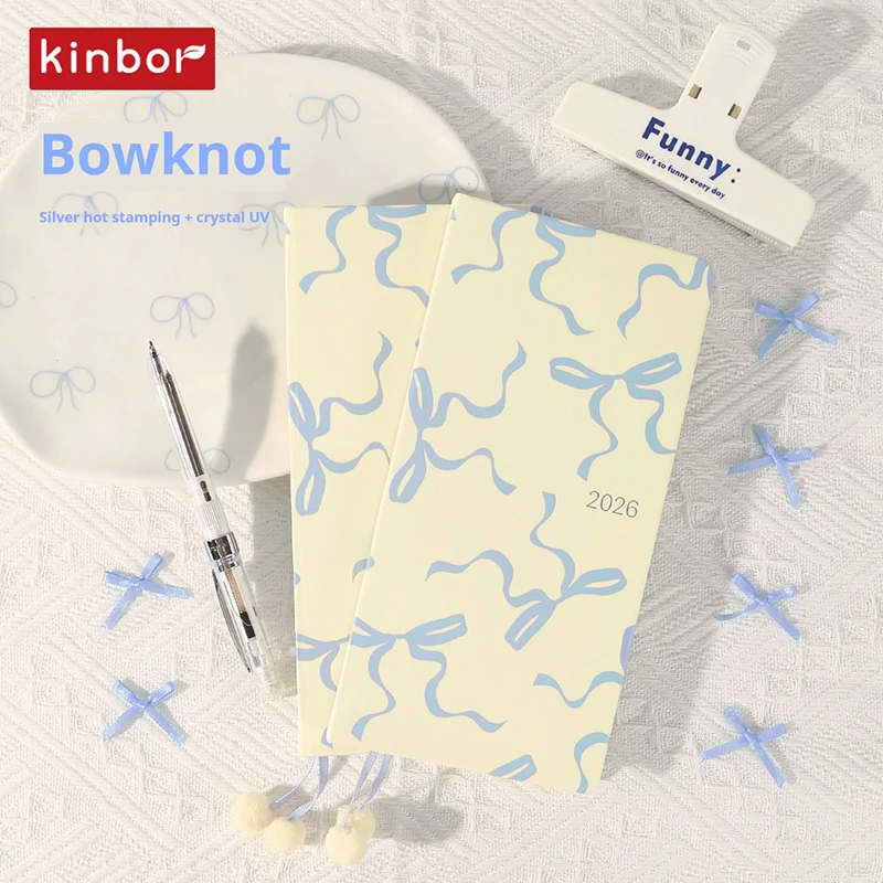 2026 Kinbor Planner Notebook Yearly/Monthly/Weekly Organizer Handbook Goal Tracking Annual Goals Creative Doodling Small Notepad