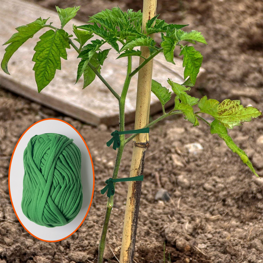 1181 inch / 30 m plantensteunstouw, groen tuinwikkeltouw, doe-het-zelf plantenstropdas, ondersteuningsplantenverband, tuinfabriek klimstropdas, pl