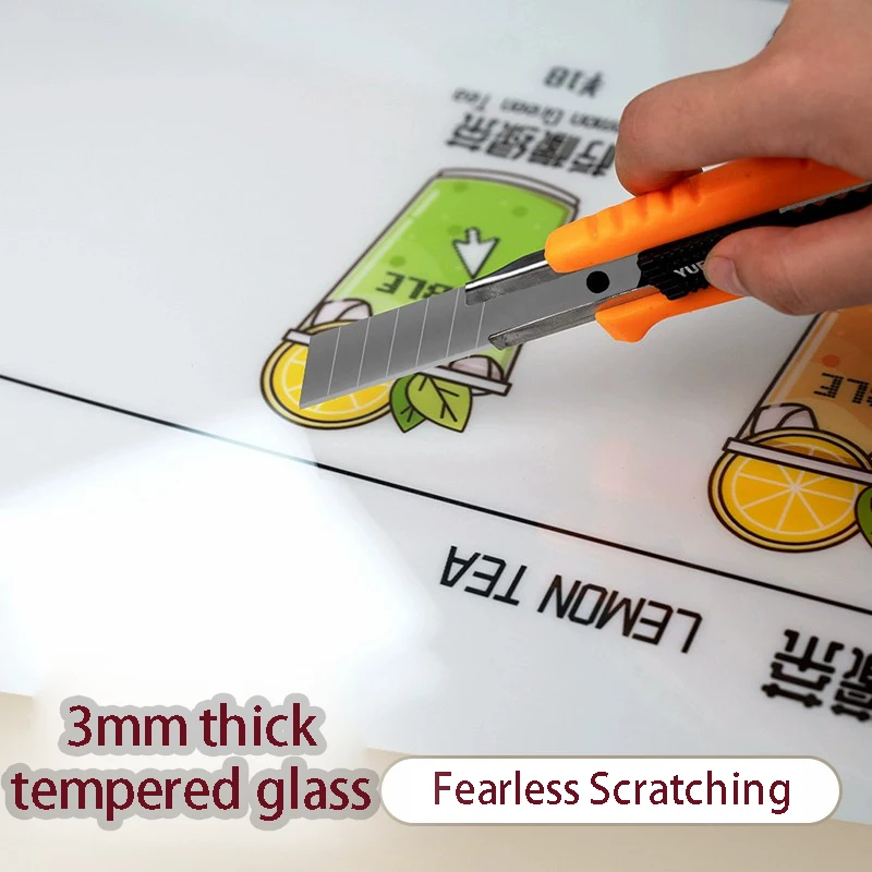 ประเภทใหม่ของบอร์ดโฆษณา ultra-thin lightbox ติดผนังกระจกในร่ม LED/A3/A4