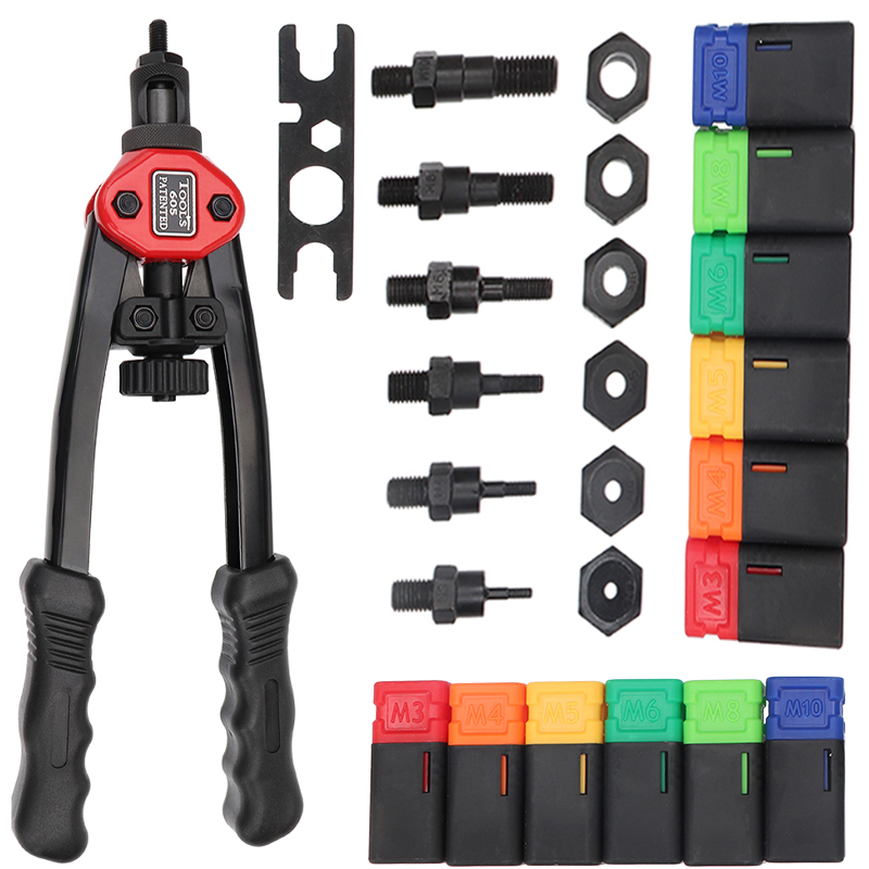 Tay Phối Ren Đinh Tán Hạt Súng BT605 606 M3 M4 M5 M6 M8 M10 Đôi Lắp Bằng Tay Riveter Súng Tán Đinh Rivnut dụng Cụ Đinh Tán Công Cụ