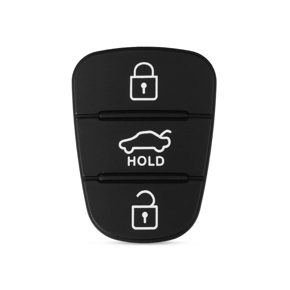 KEYYOU 3 Nút Remote Key Fob Ốp Lưng Miếng Lót Cao Su Dành Cho Xe Hyundai I10 I20 I30 IX35 dành cho Xe Kia K2 K5 Rio sportage Lật Chìa Khóa