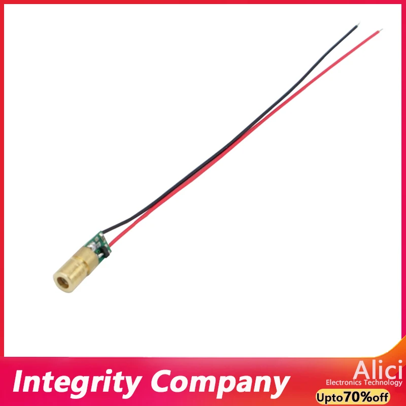 2.4V-12V wide-voltage point-like equipment and instrument positioning micro-miniature small laser head with diameter