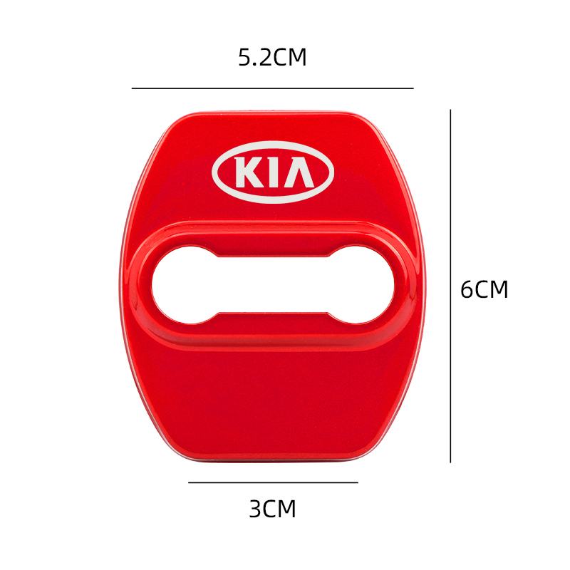 車のドアロックステッカー,金属製のエンブレムステッカー,3種類の車のドアスタイリングキット,キアリオ,Ceed,スポーツ,Cerato, Soulに適しています