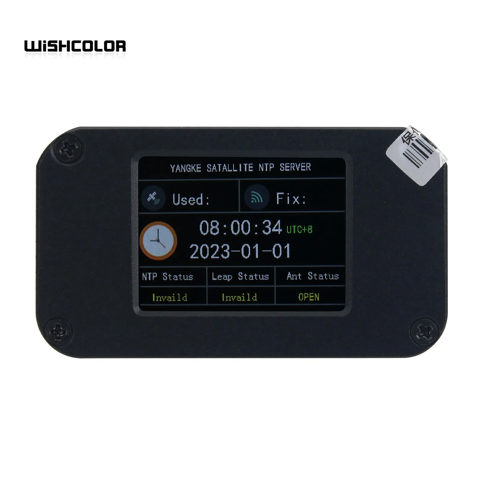 Wishcolor YK-1000H Tragbarer NTP-Server, Netzwerkzeitserver mit 1 Netzwerkanschluss (10 m Antenne) für GPS Beidou