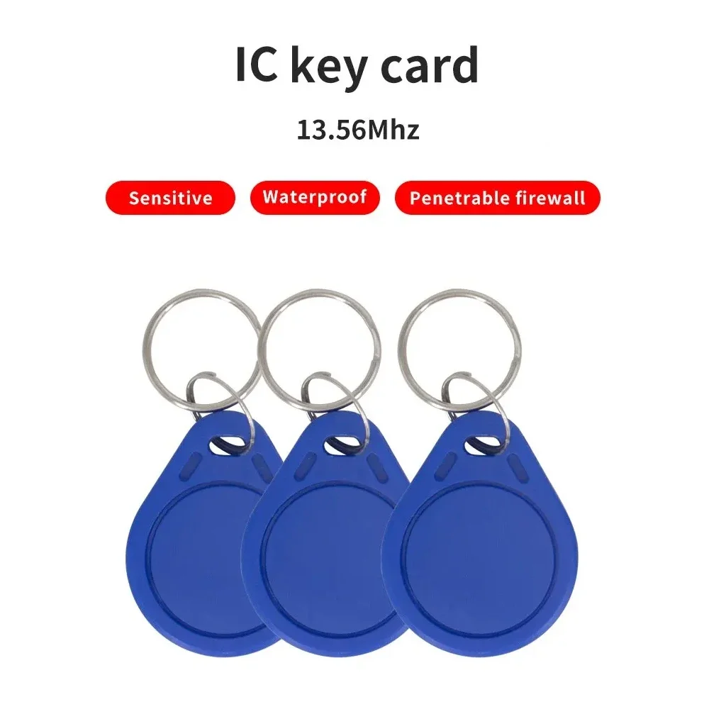 5YOA 10/20 piezas RFID 13,56 MHz IC llaveros etiquetas de solo lectura Control de acceso Token S50 llavero de gestión de asistencia