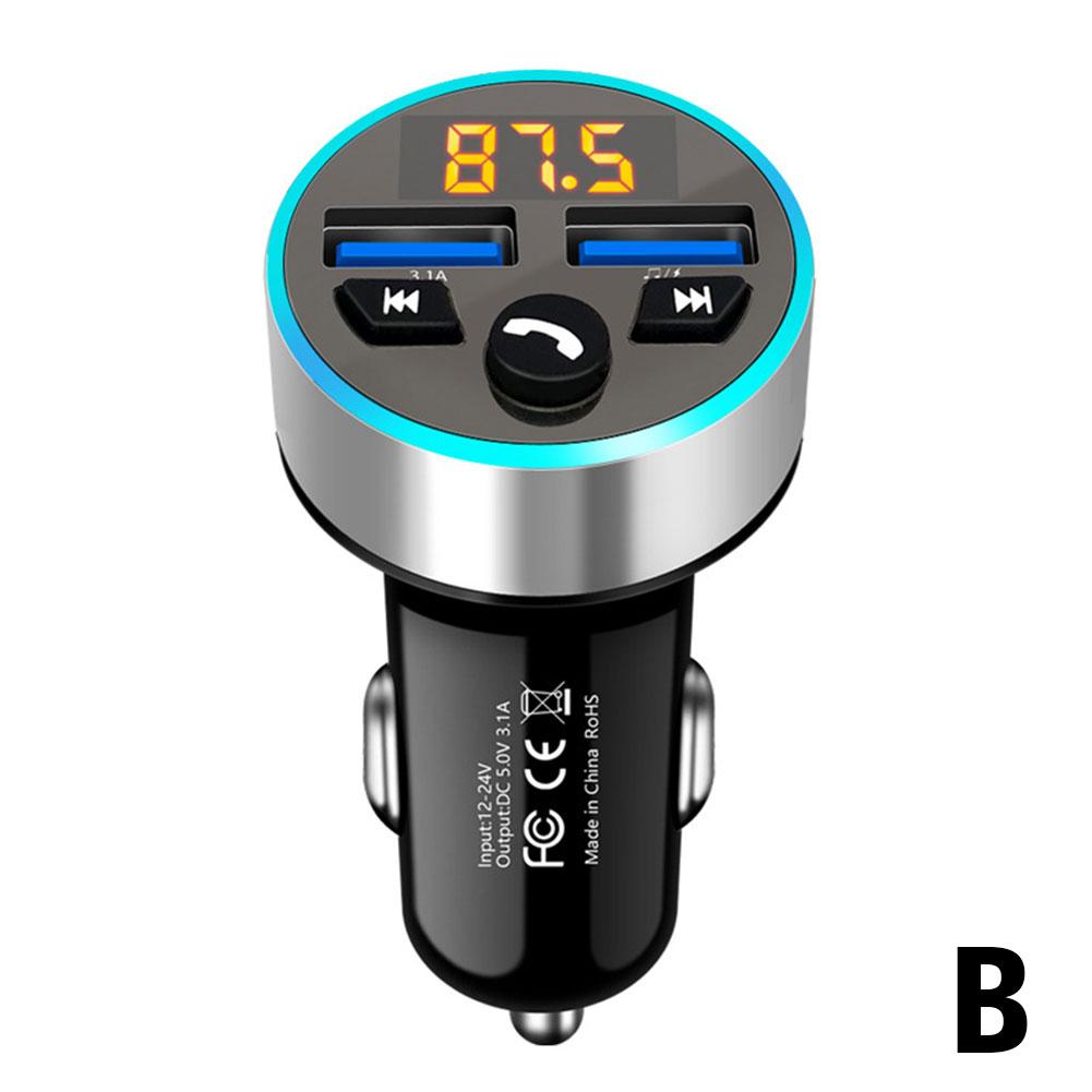 Pemancar FM Bluetooth mobil, pemutar MP3 Stereo dengan Handsfree, Kit 5.0 pengisi daya ganda FM cepat dan pengisian USB Modulator Z0V1