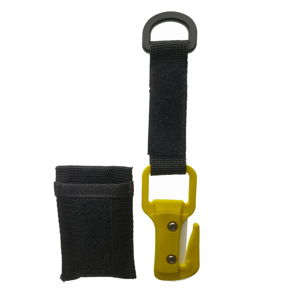 Lama in ceramica Scuba Diving Linea di taglio a filo singolo Coltello da taglio per cavo a rete Attrezzatura per la sicurezza della vita per immersioni a doppio taglio